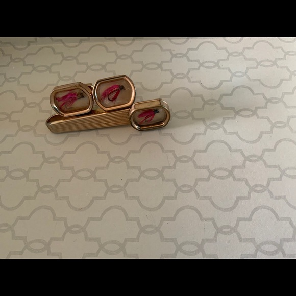 VINTAGE SWANK CUFFLINK AND TIE TACK - Picture 4 of 7